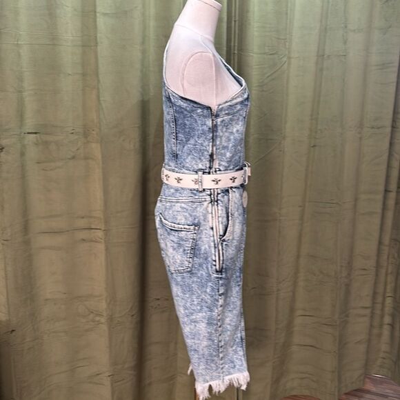 Retrofête One-Shoulder Denim romper, L - Picture 12 of 14